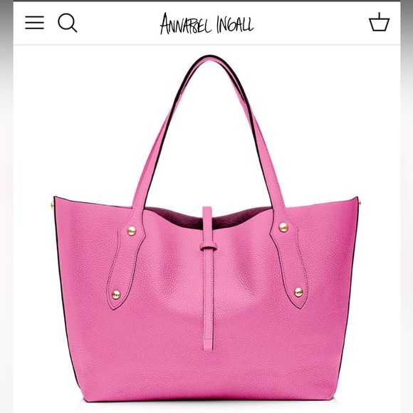 Annabel Ingall Handbags - NWT Annabel Ingall Isabella Large Tote in Lipstick Pink SOLD OUT MSRP $465